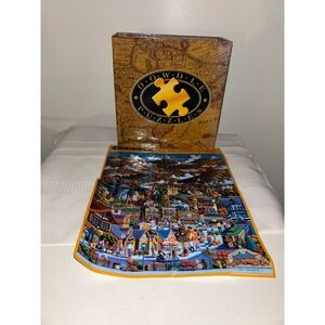 Dowdle Folk Art Smoky Mountains National Park Jigsaw Puzzle Gatlinburg Poster